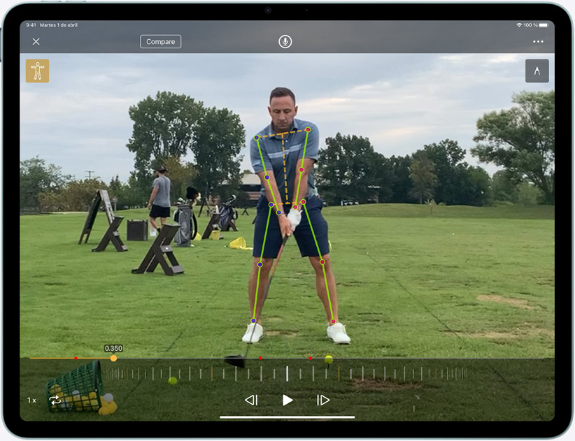 iPad Air en horizontal que muestra el Neural Engine