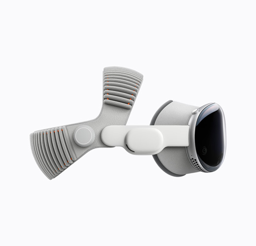 Apple Vision Pro 的側面外觀