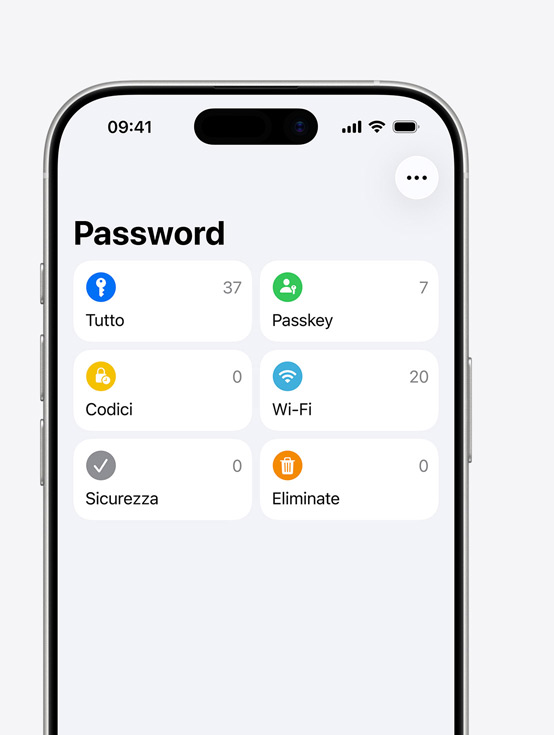 iPhone che mostra l’app Password, elenco di app: Doordash, Atlas Obscura, Koba, Quickbooks, LinkedIn, Etsy, con indirizzo email dell’utente salvato