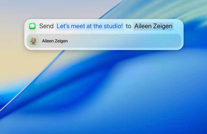 Ejemplos de uso de Spotlight para enviar mensajes